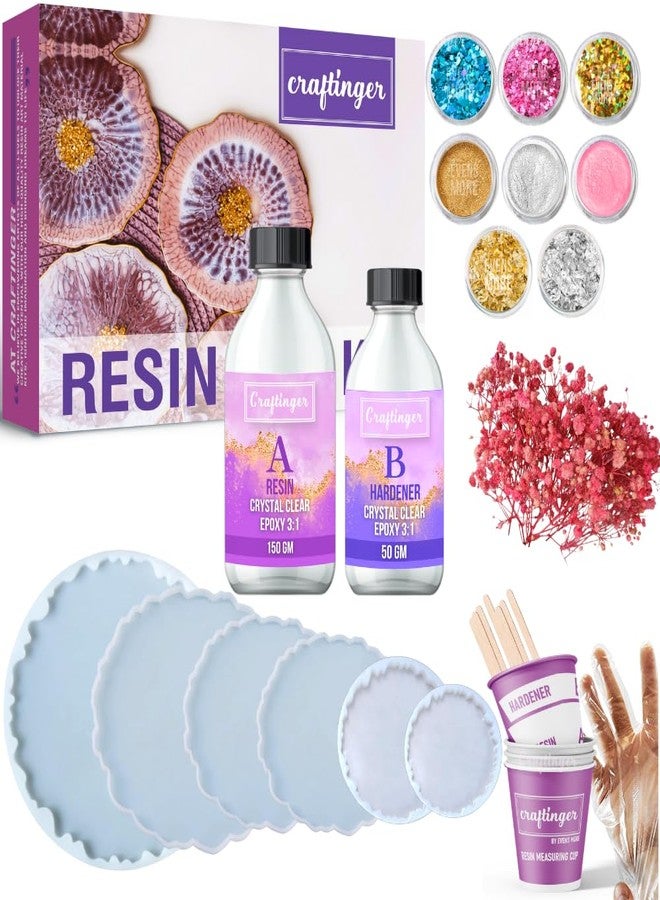 Craftinger مجموعة كرافتينجر لصنع راخي الراتنجية الخفيفة، مجموعة حرف يدوية متنوعة - Image 1